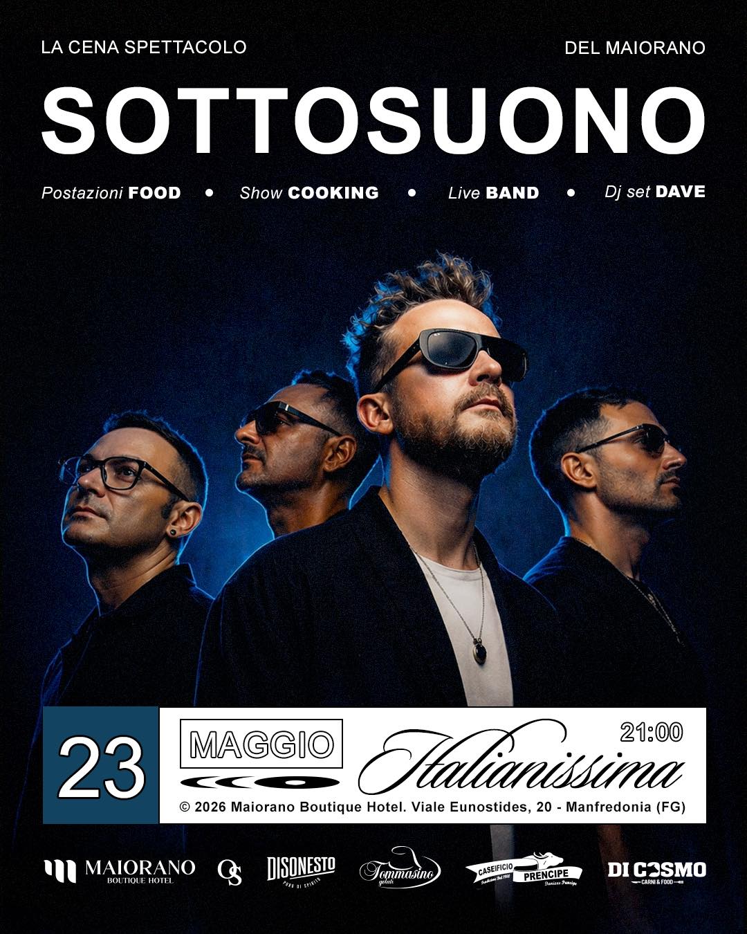 Italianissima | Cena spettacolo con i Sottosuono