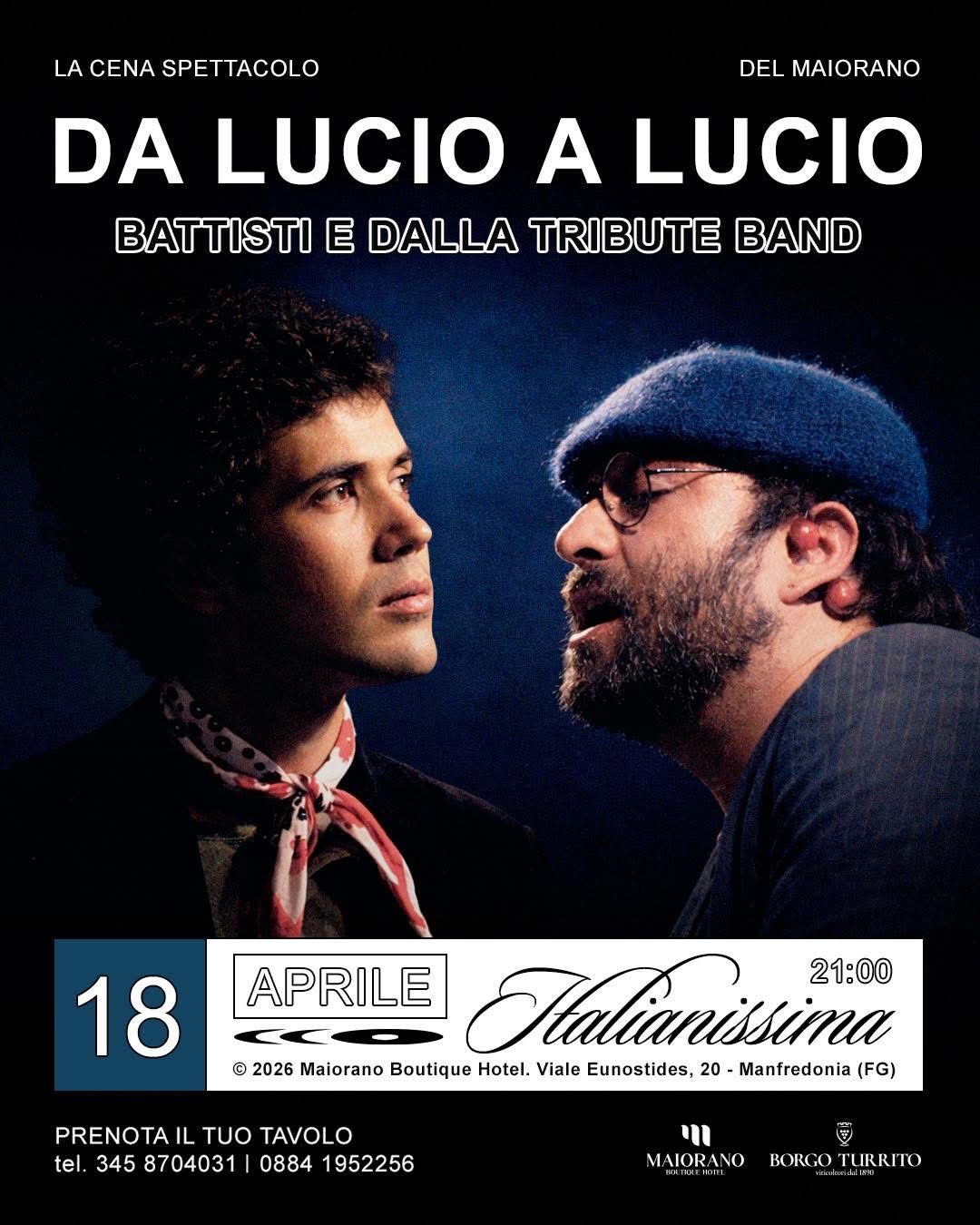Italianissima | Cena spettacolo “Da Lucio a Lucio”
