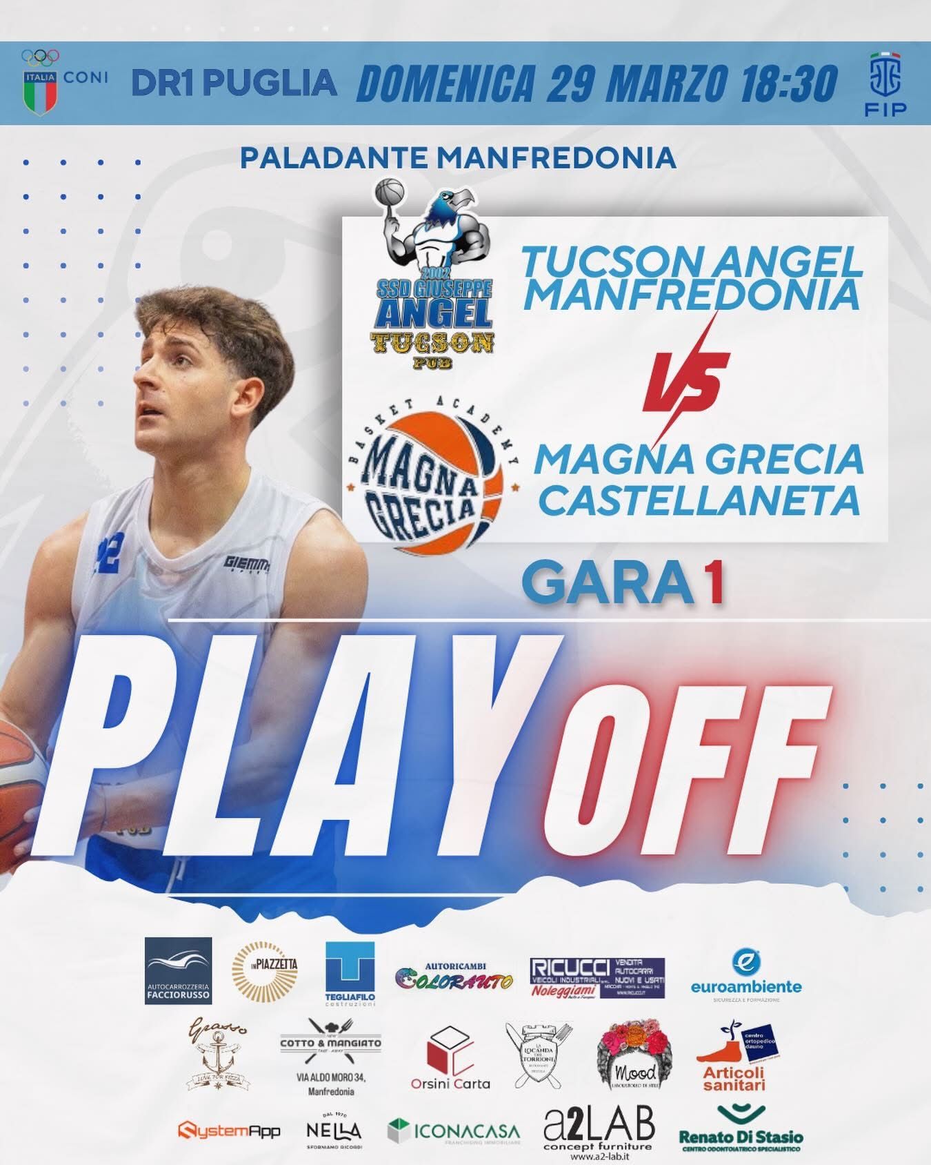 Basket PLAYOFF DR1 | Tucson Angel Manfredonia vs Magna Grecia Academy