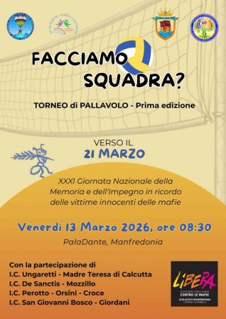Torneo di pallavolo | Facciamo squadra? 