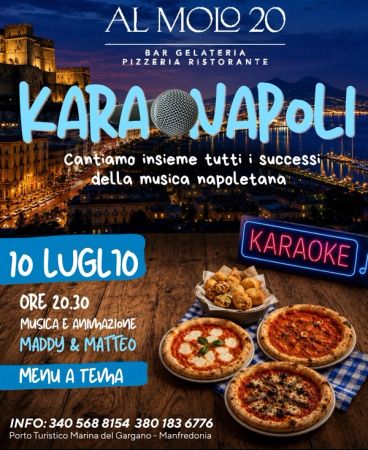KaraNapoli: karaoke e menù a tema | Molo 20