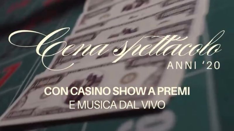 Cena Spettacolo Anni '20 con Casino Show | Villa Artemide