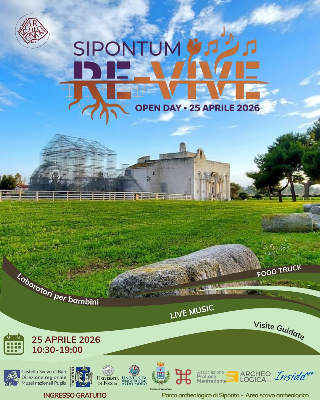 Sipontum Re-Vive – Open Day al Parco Archeologico di Siponto