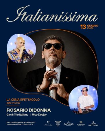 Italianissima al Lido Nettuno con Rosario Didonna
