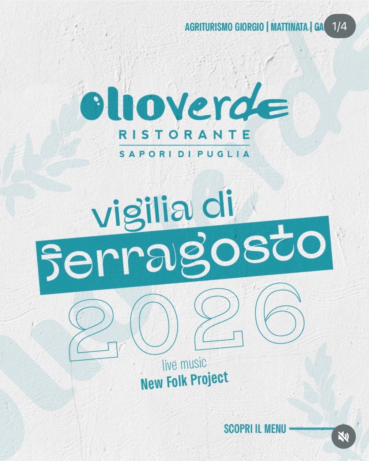 Vigilia di Ferragosto all’Olioverde Ristorante | Mattinata
