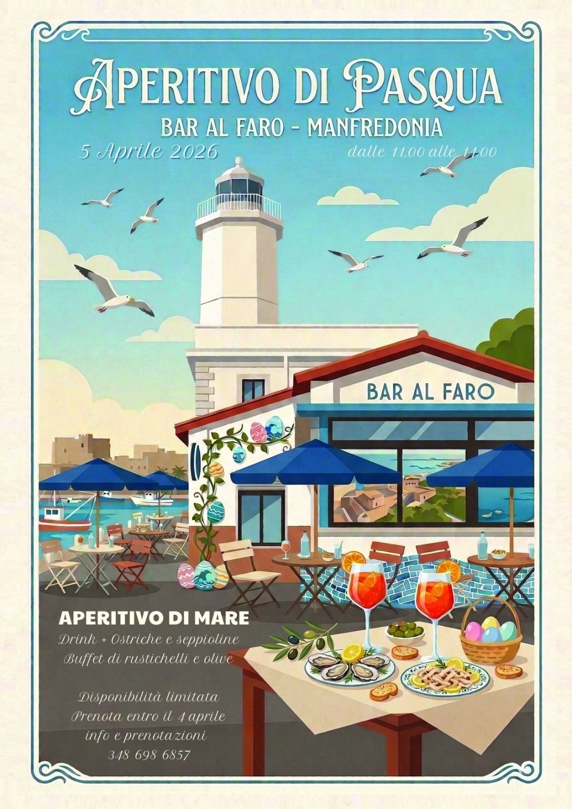 Aperitivo di Pasqua al Bar al Faro