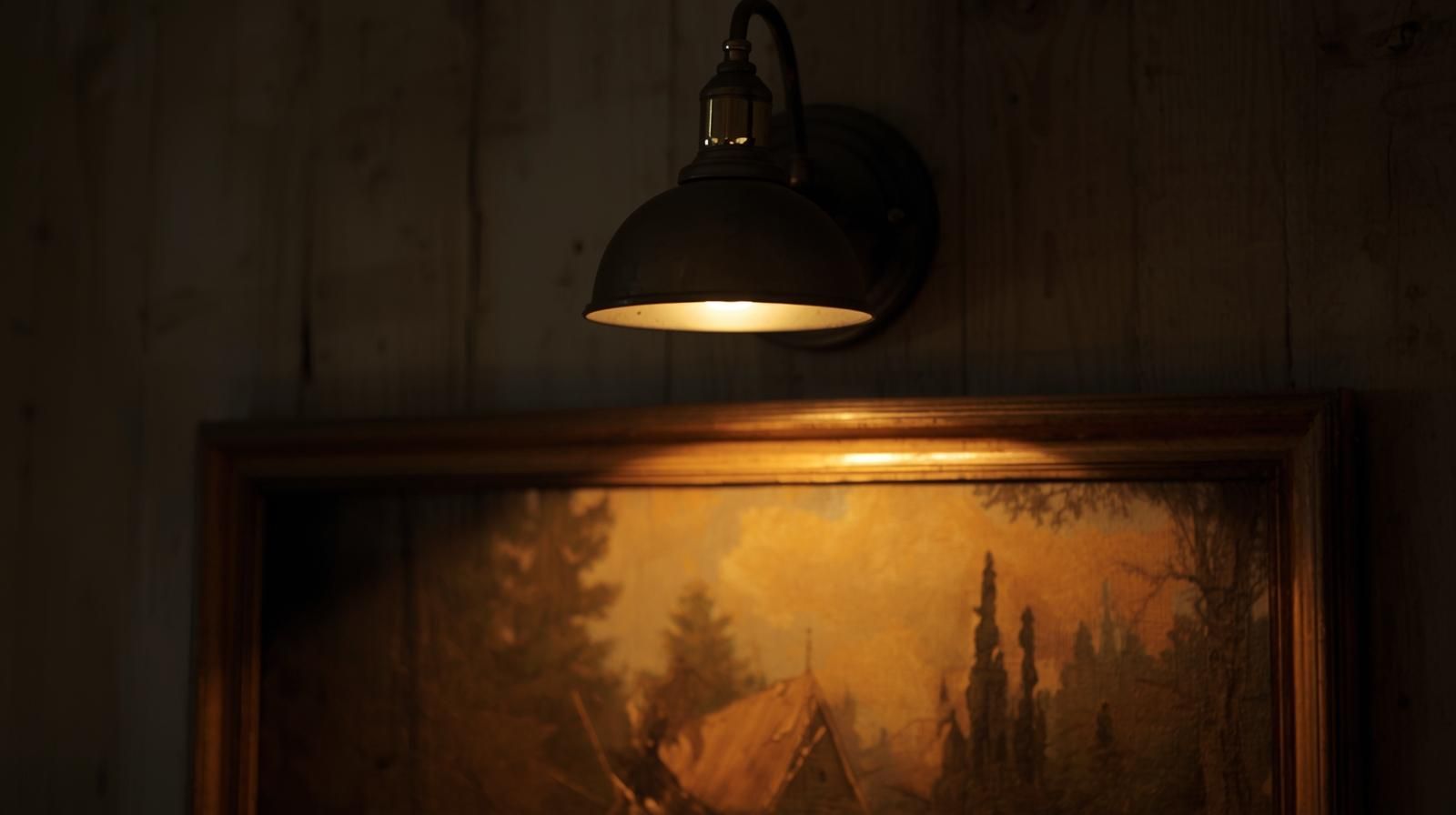 Brass picture light