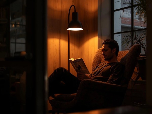 Evening reading nook