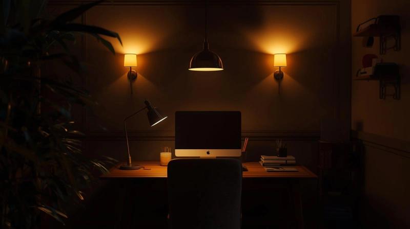 Lighting Layers for Cozy Workspaces