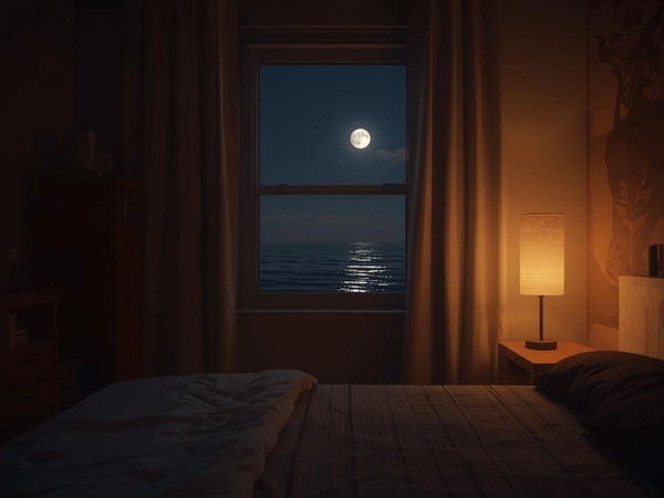 Night surf glow