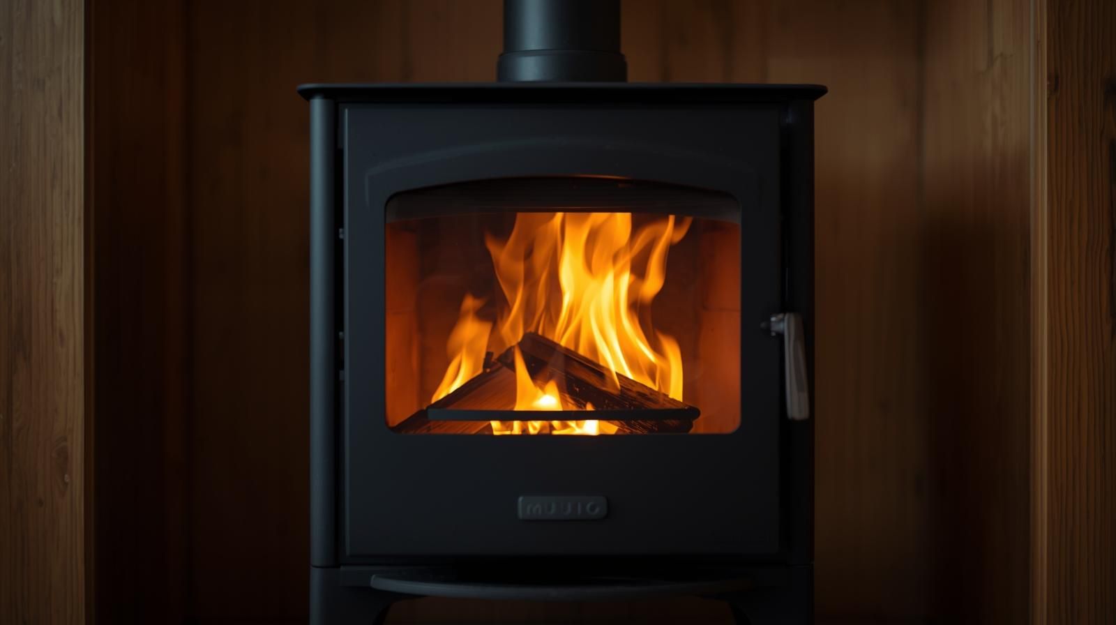 Wood stove glow
