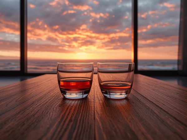 Sunset cocktail hour