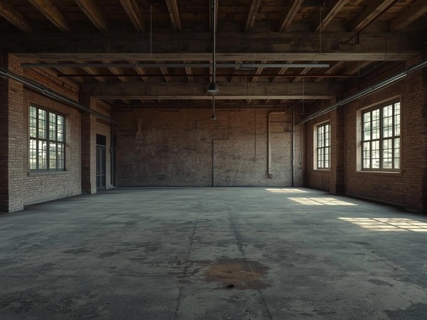 Before: Empty wool-store