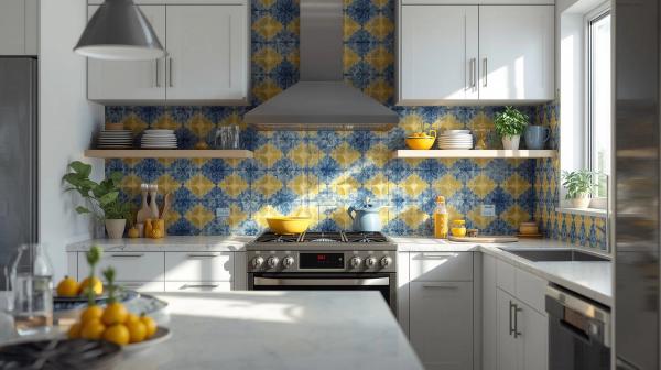 Bold Patterns, Balanced Spaces in Kitchens