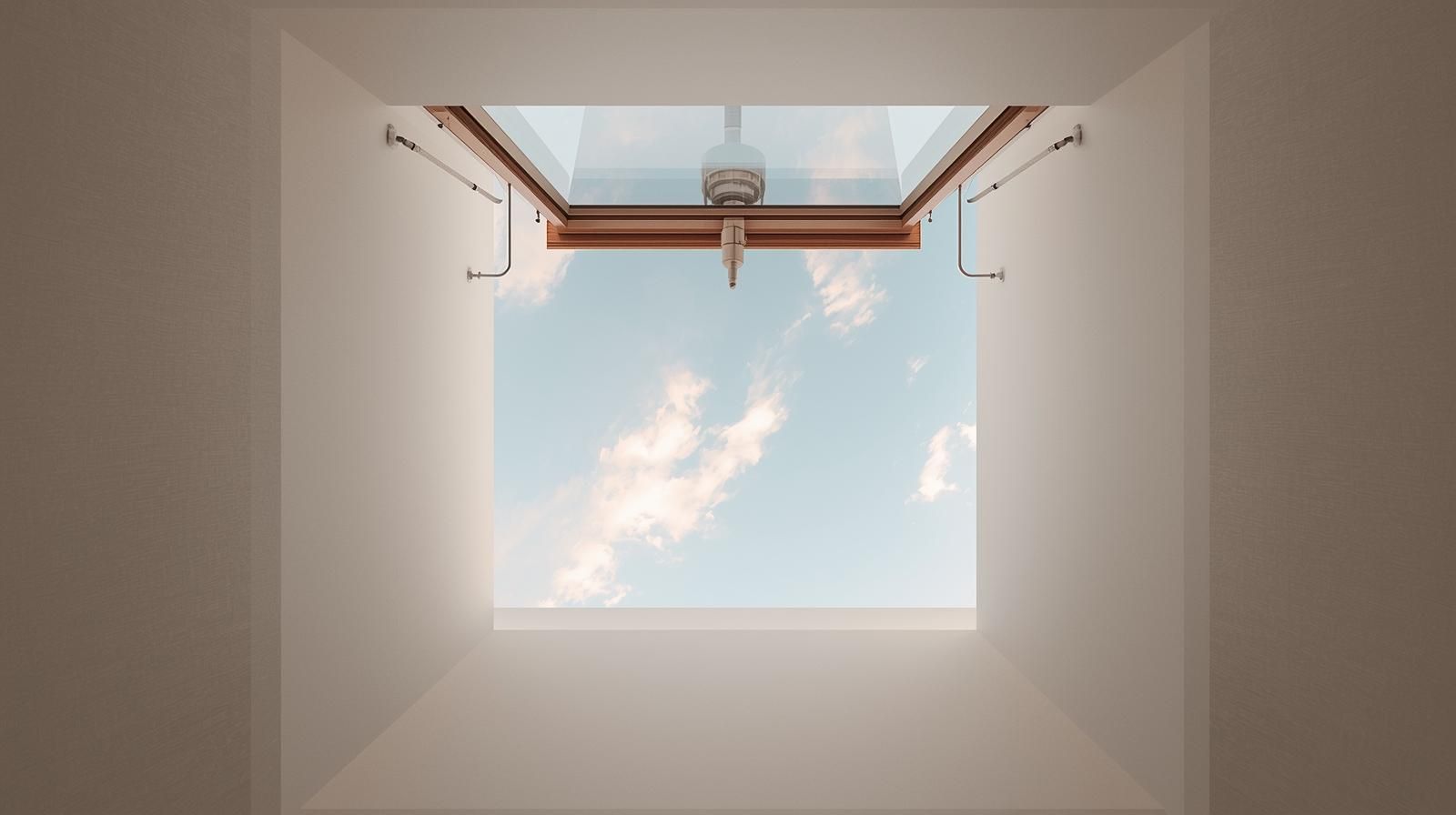 Skylight hinge