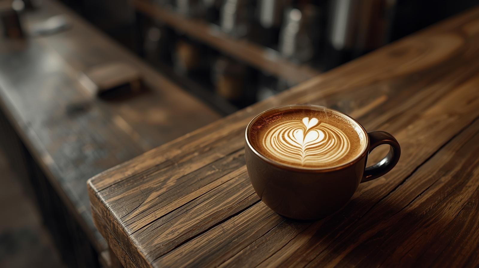 Flat-white pour