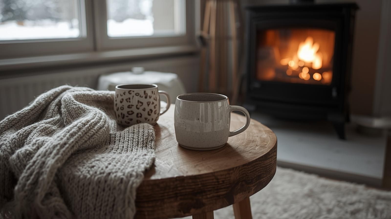 Cocoa by the fire