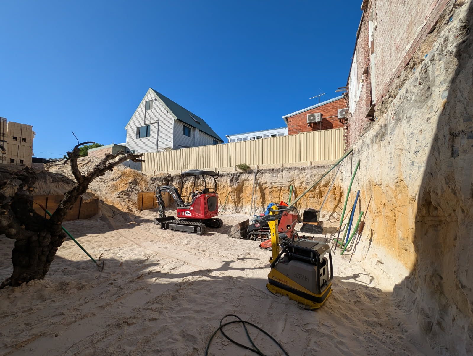 open excavation pit