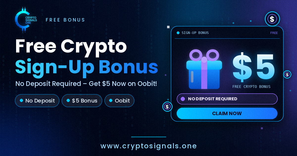 Free Crypto Sign-Up Bonus (No Deposit Required) – Get $5 Now on Oobit!