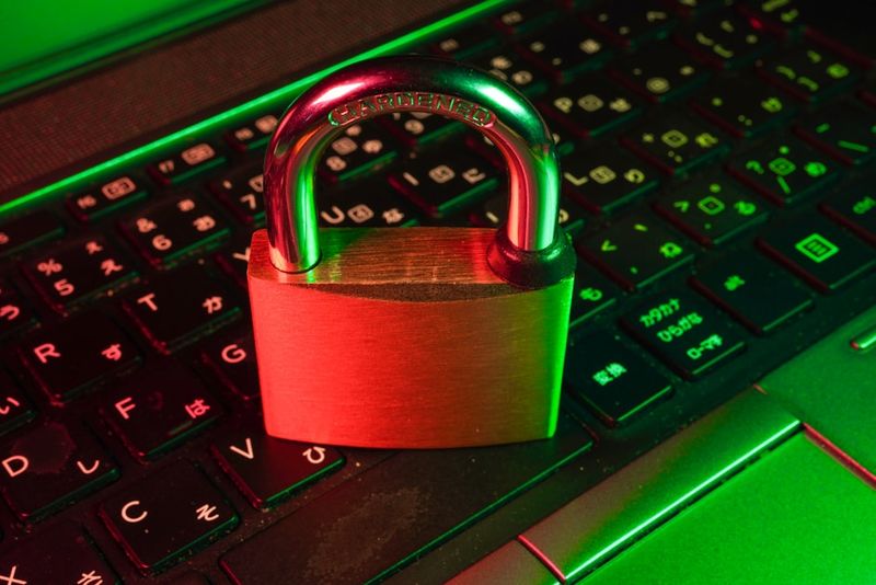 Замок на клавиатуре — символ многоуровневой защиты доступа в рамках Zero Trust архитектуры