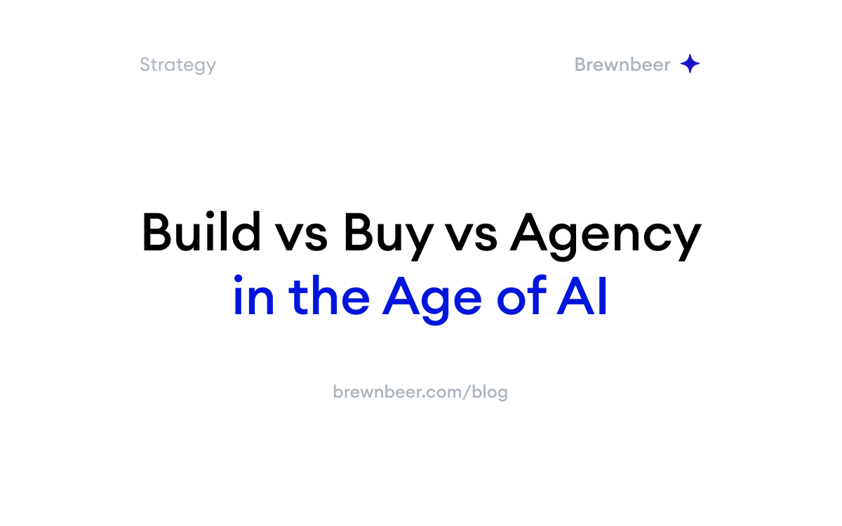 Build vs Buy vs Agency in the Age of AI: A Framework for Founders Who Can't Tell the Difference Anymore
