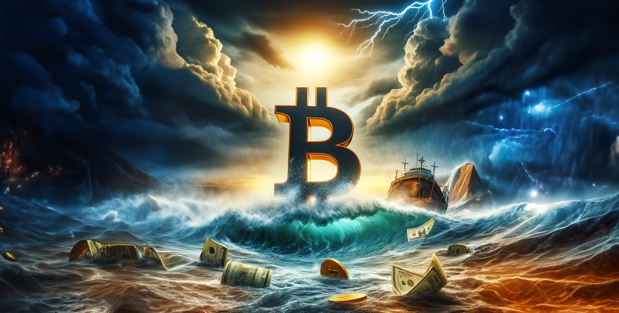 Bitcoin amidst storm