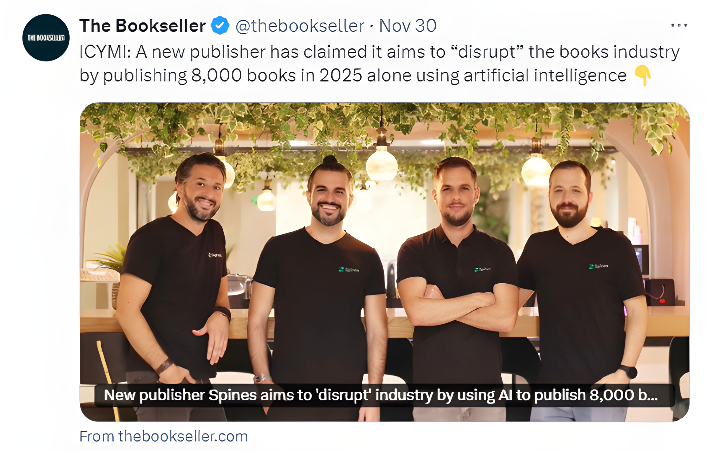 Response to revolutionary publishers