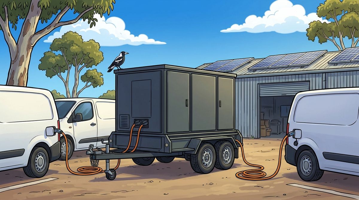 EV Fleet Charging Without the Grid Upgrade: Mobile Battery Power for Councils