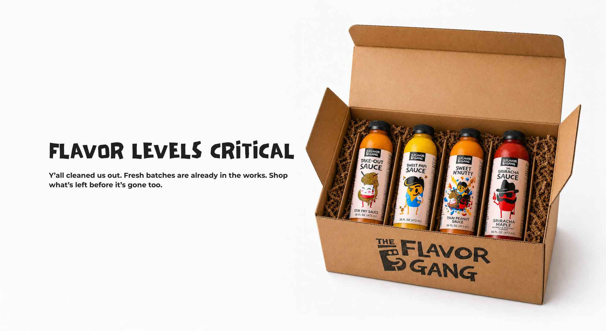 The Flavor Gang promo banner