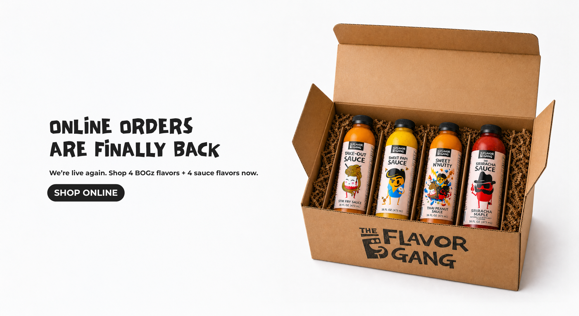 The Flavor Gang promo banner