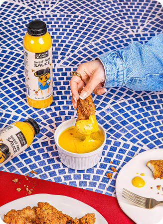 The Flavor Gang sauce with food