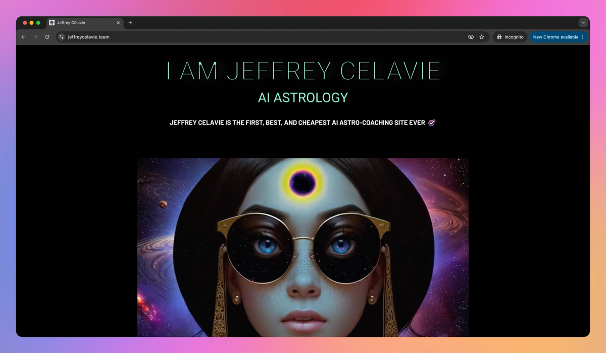 Jeffrey Celavie screenshot