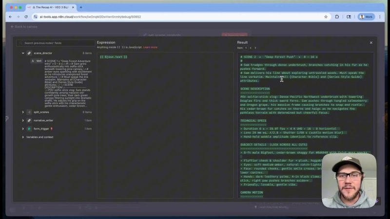 Scene director prompt