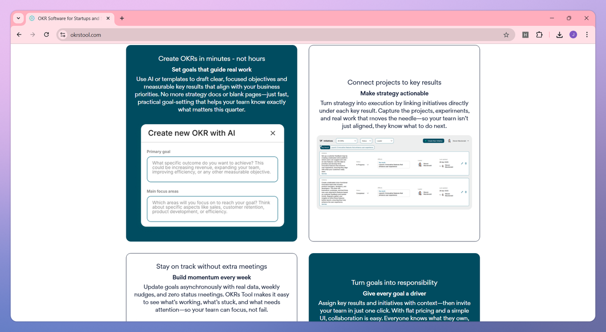 OKRs Tool screenshot #3