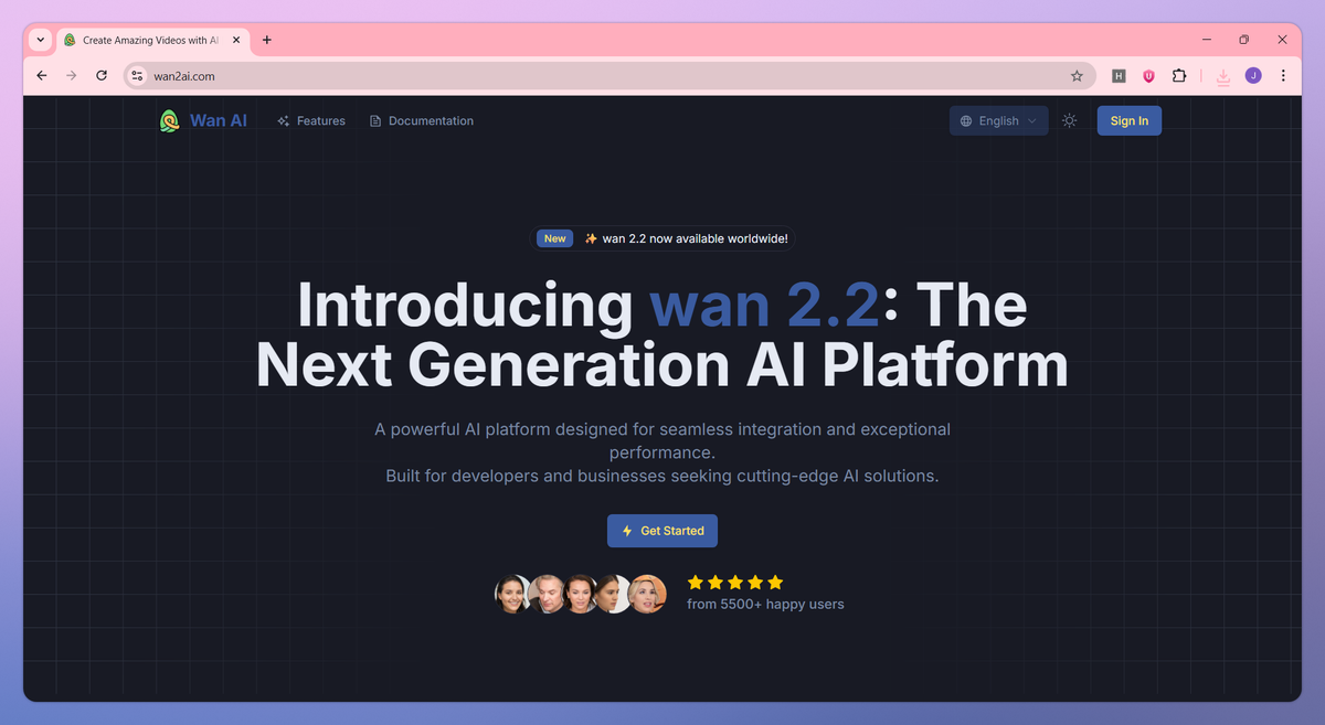 Wan AI Video Generator screenshot #1