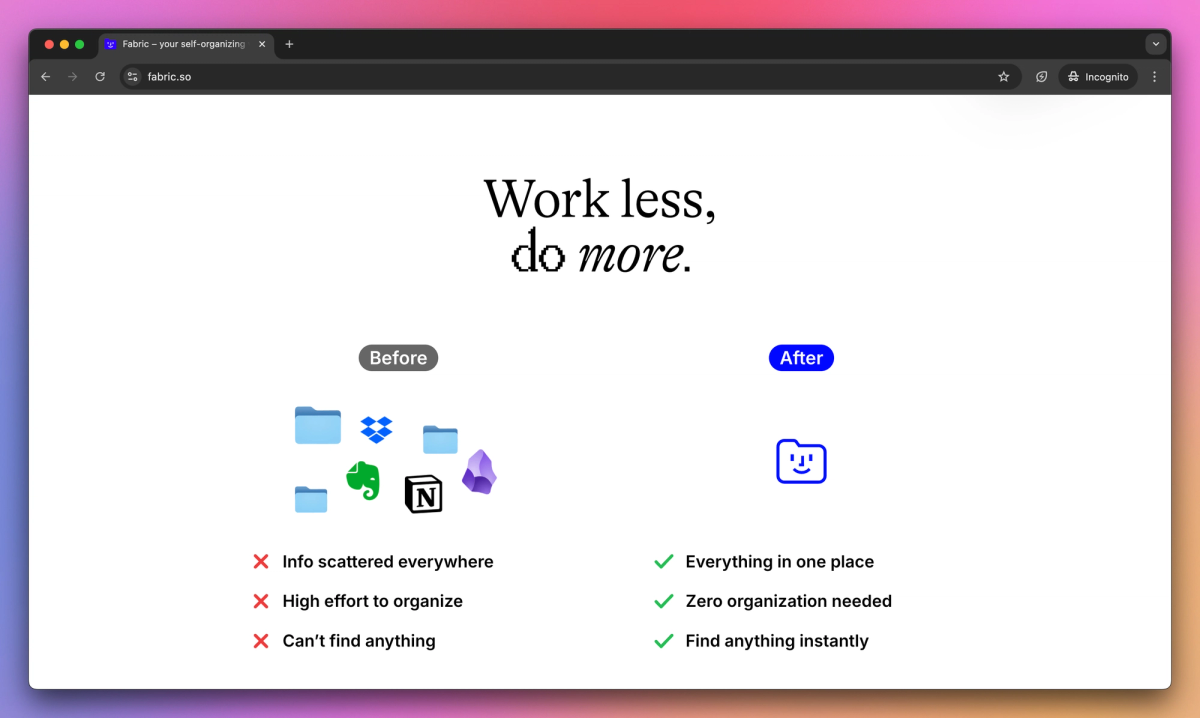 Fabric screenshot #2