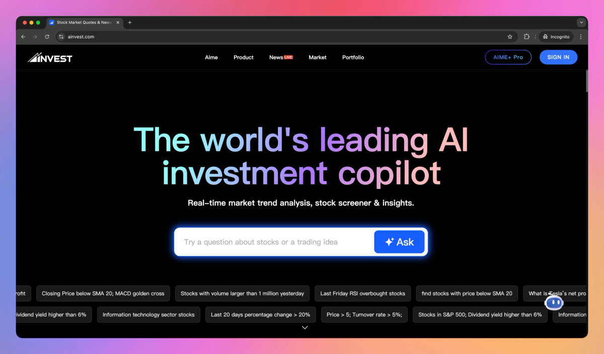 AIinvest screenshot #1