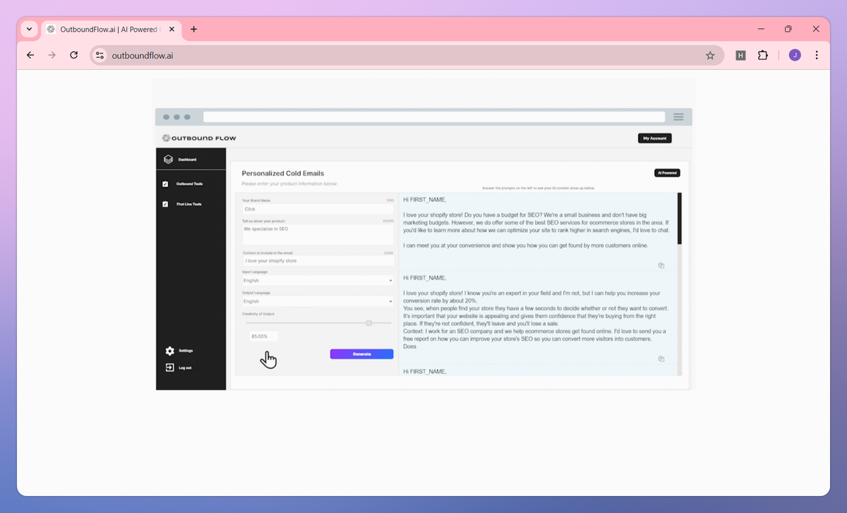 OutboundFlow.ai screenshot #2