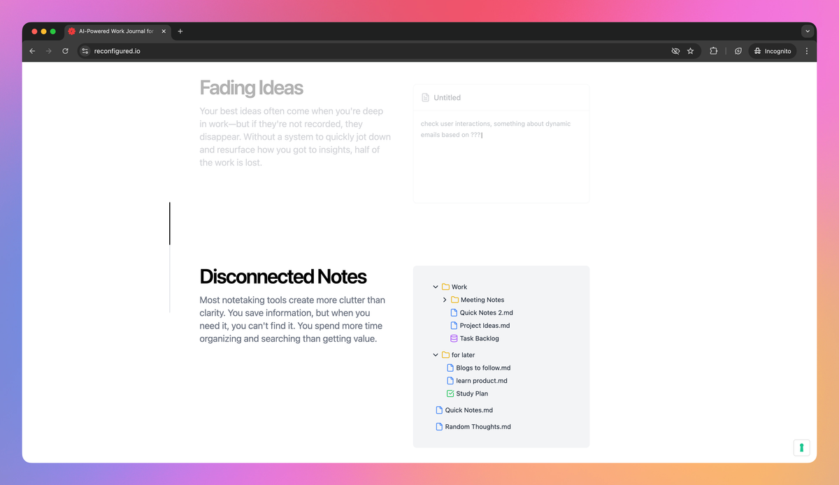 Reconfigured screenshot #2