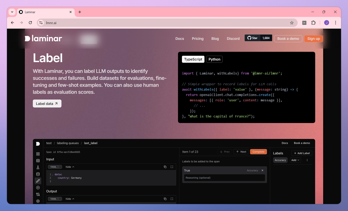 Laminar screenshot #2