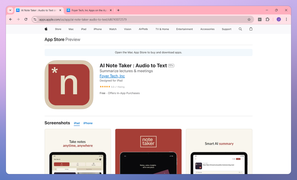 AI Note Taker screenshot #1