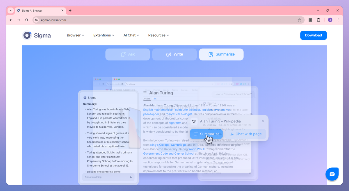 Sigma AI Browser screenshot #3