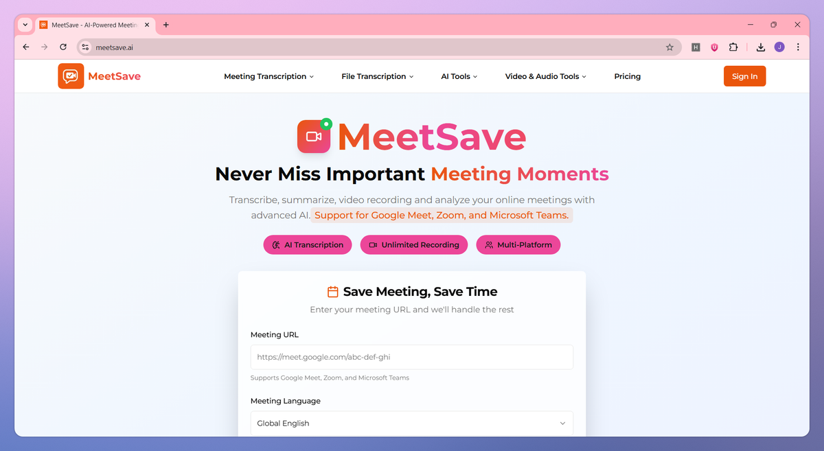 MeetSave screenshot #1