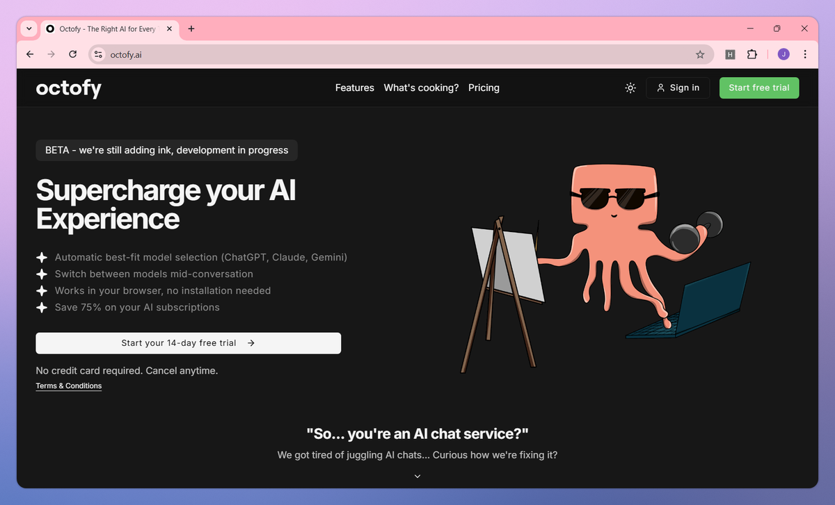 Octofy screenshot #1