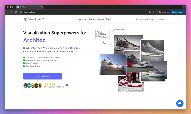 VisualizeAI product screenshot