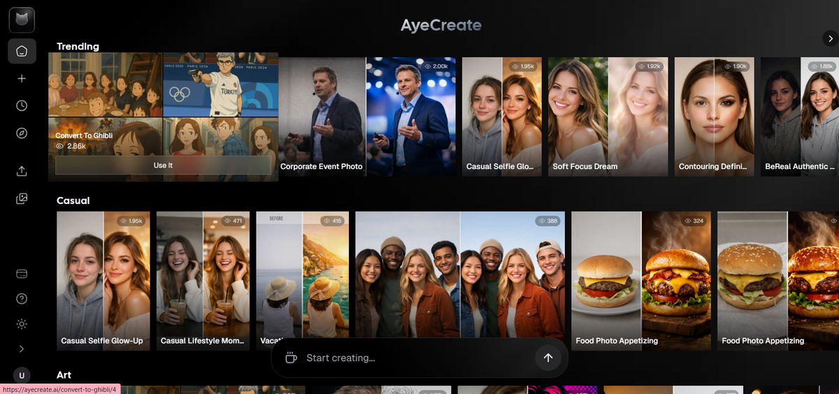 AyeCreate screenshot #1