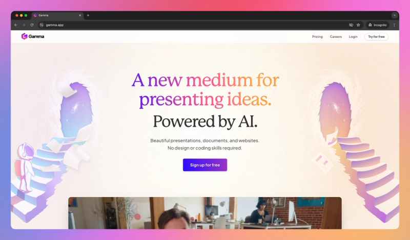Gamma product screenshot