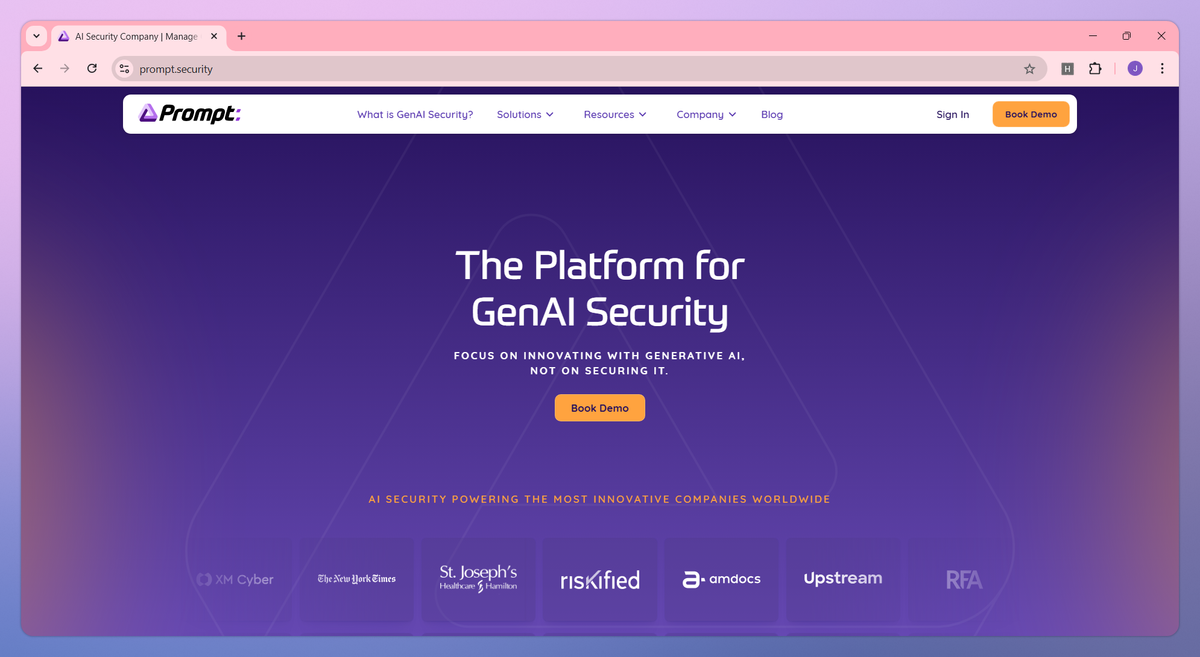 Prompt Security screenshot #1