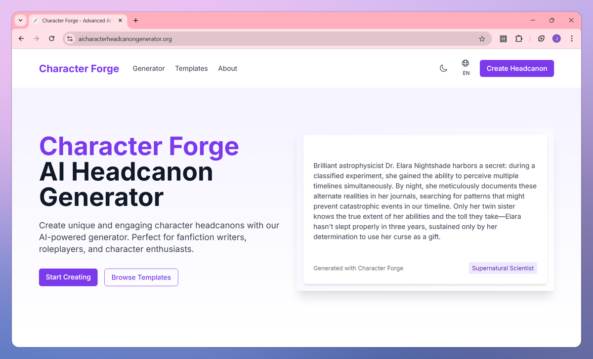 Character Forge screenshot #1