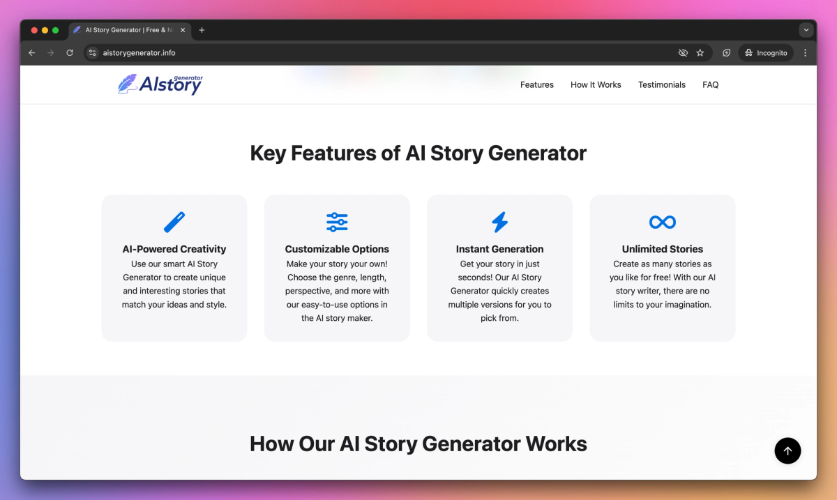 AI Story Generator screenshot #2